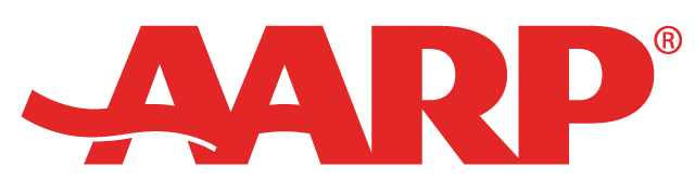 Red logo that says "AARP"